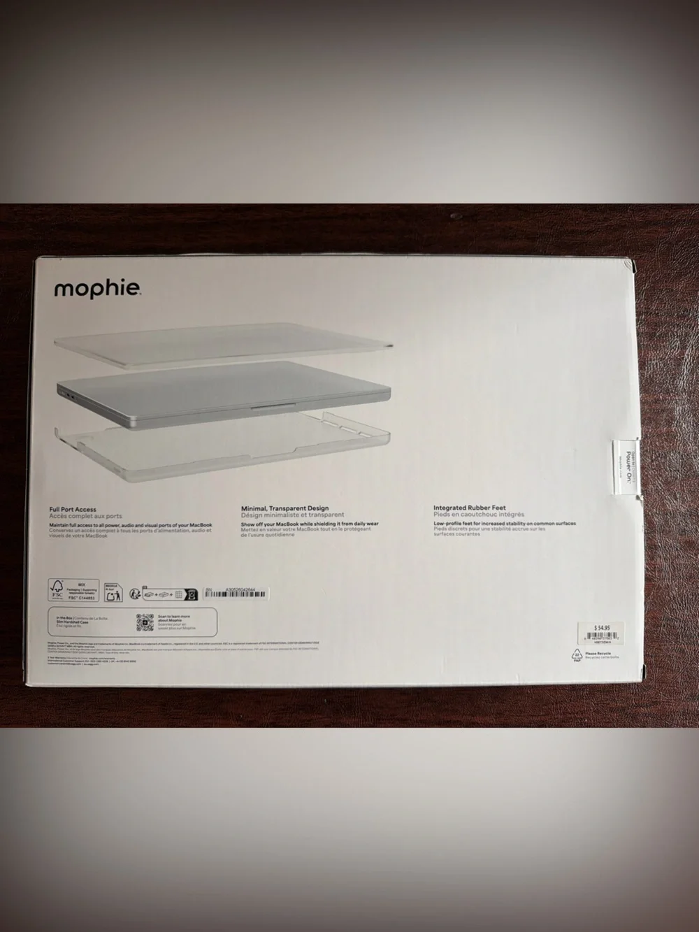 NWT Apple Transparent Hard Shell Case for MacBook PRO